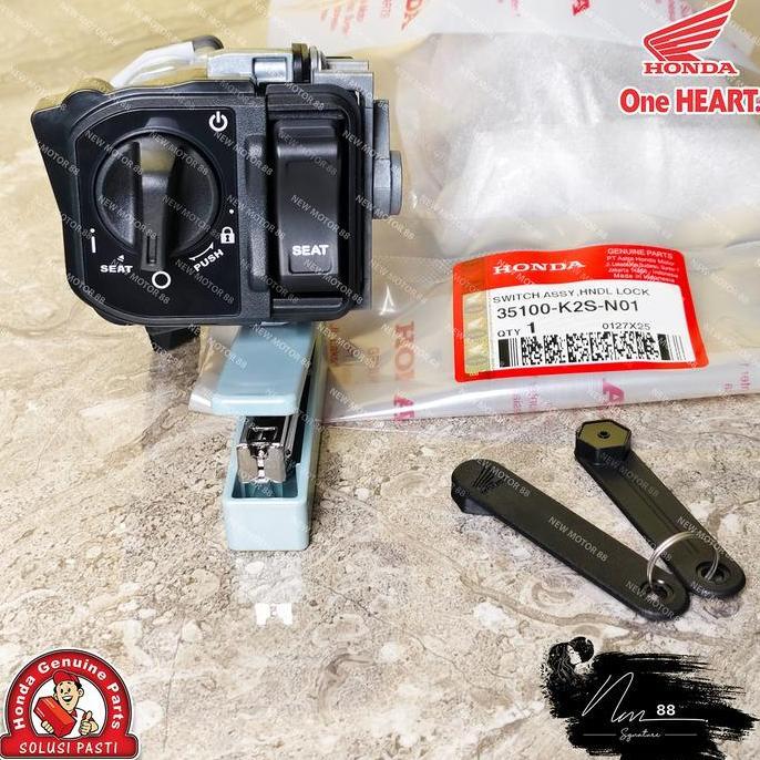 KUNCI KONTAK KEYLESS SET ASSY VARIO 160 SCOOPY NEW K2F VARIO 125 ESP NEW K2V STYLO 160 ORIGINAL AHM 