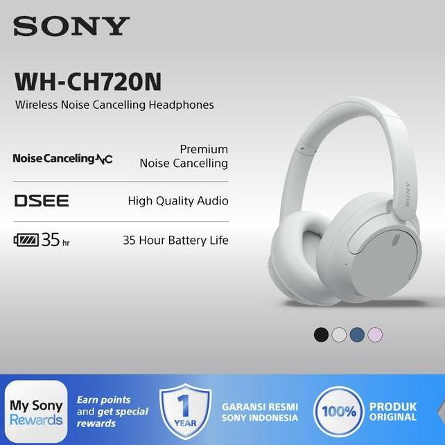 Whch720N White Wireless Noise Cancelling Headphone Ch720N