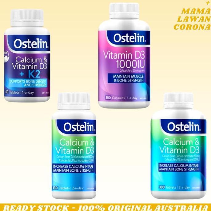 Ostelin Vitamin D3 1000Iu 300 Capsules D 1000 Iu Calcium 130 Cal Dk2