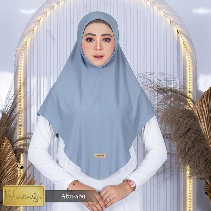 Zira- New- Hijab Bergo Instan Pet Dagu Alisba L Panjang Muslim Kerudung Hitam Bergo Dewasa Wanita Pu