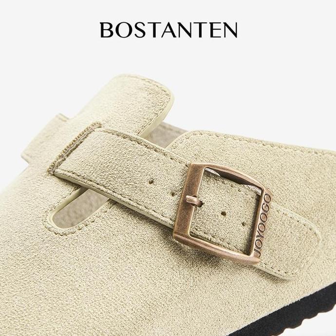 Shoe- [Ark Shoes] Bostanten Sandal Birkenstocks Couple Pria Nita | Sol Serutan Kayu & Anti Slip | Ta