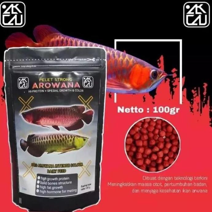 PELET IKAN AROWANA ARWANA SUPER RED ARWANA GOLDEN RED SILVER RED