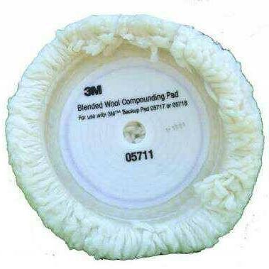 Wool Compounding Pad 3M 5711 Wol Poles 9 Inch Putih Best