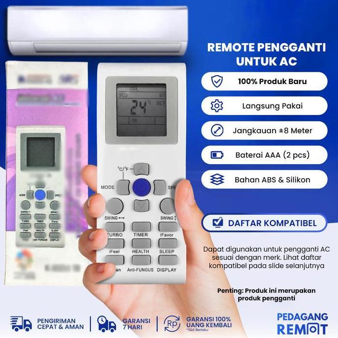 Remot Remote Ac Aux Ykr-P/002E Standard / Inverter Multi Universal