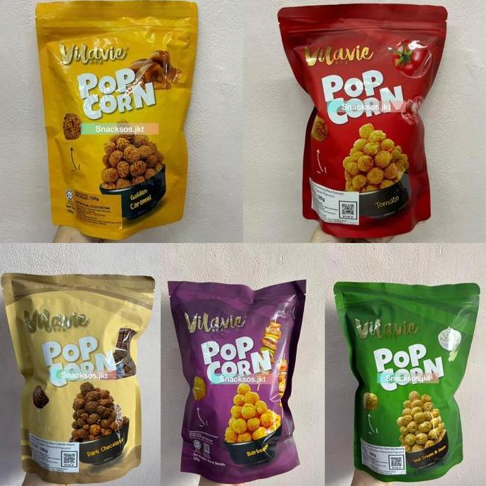 VILAVIE POPCORN BBQ / TOMATO / GOLDEN CARAMEL / SOUR CREAM  / CHOCOLATE - POP CORN MALAYSIA
