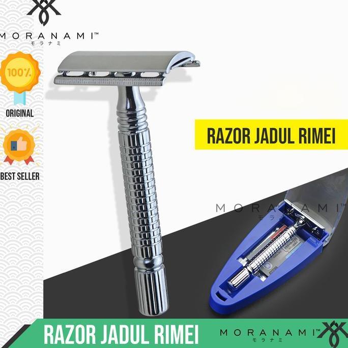 [MB] Pisau Cukur Jenggot Cukur Kumis Razor Stainless Isi Silet Rimei