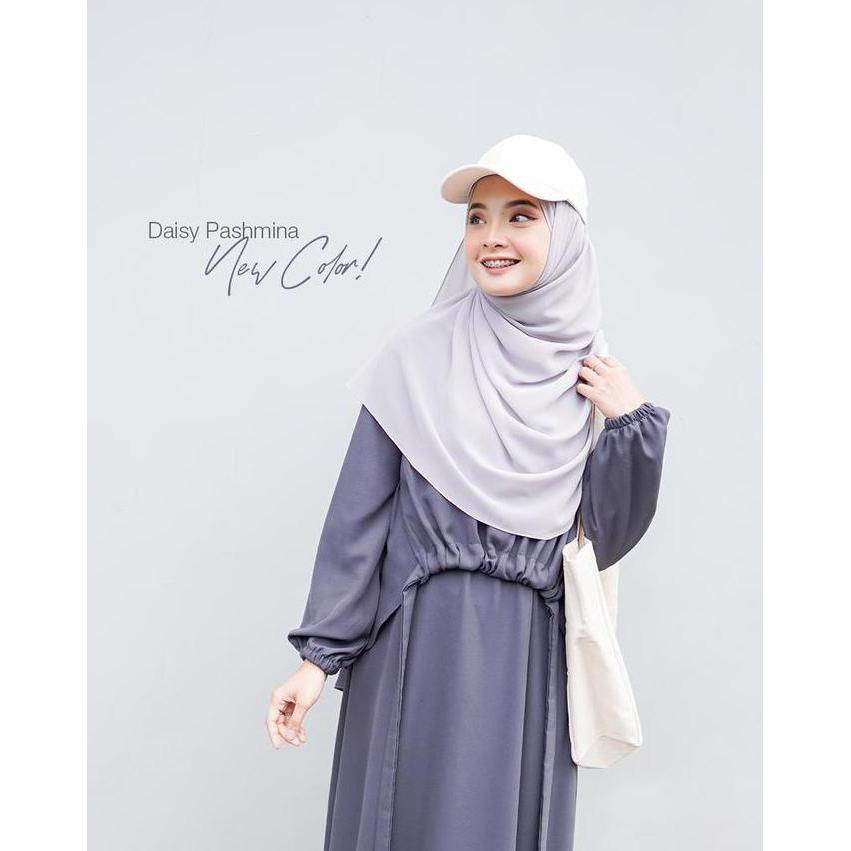 Zira- New- Daisy Pashmina | Jilbab Syari Ceruty Wanita Muslimah Dewasa By Jamise