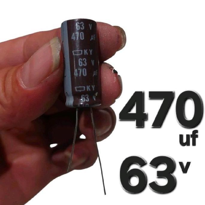 LINEAR ELKO ELCO 470UF 63V 470 MIKRO UF 63 V VOLT 63V470UF 63V470 MF MICRO