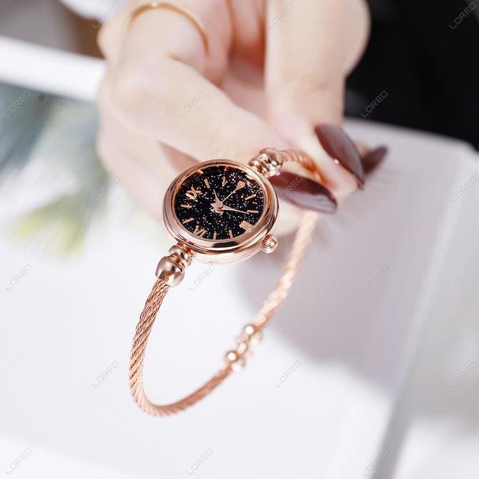 Clock- Loreo - Jam Tangan Nita Adjustable Model Gelang / Jam Tangan Nita Kecil