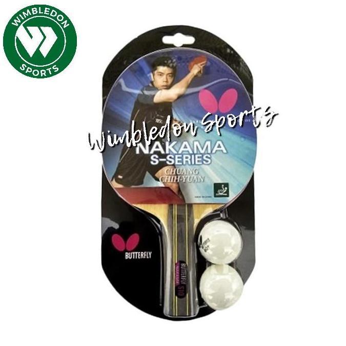 HARGA DISC - Bet pingpong butterfly NAKAMA S10 / bet tenis meja BUTTERFLY NAKAMAS10