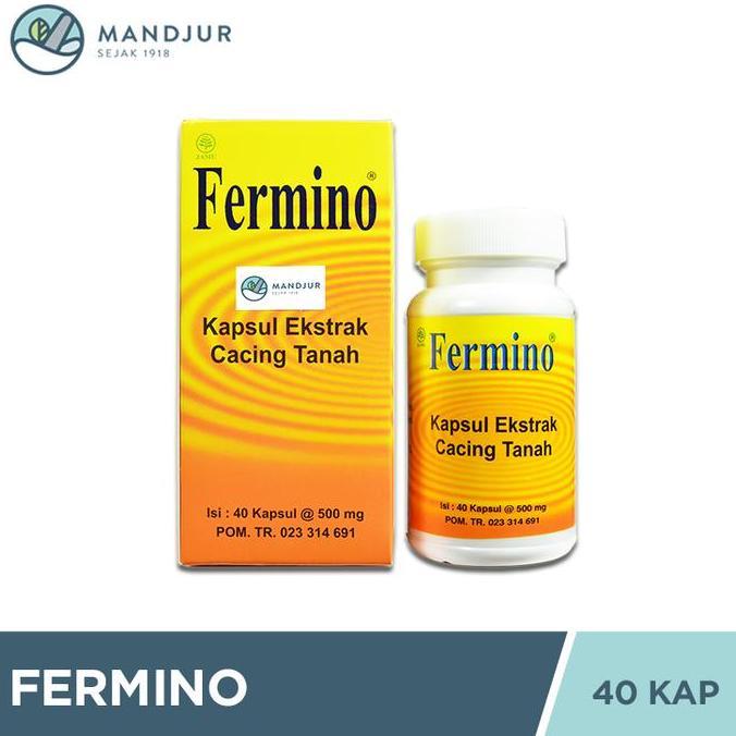 Health- Fermino (Kapsul Ekstrak Cacing Tanah) 40 Kapsul - Obat Demam
