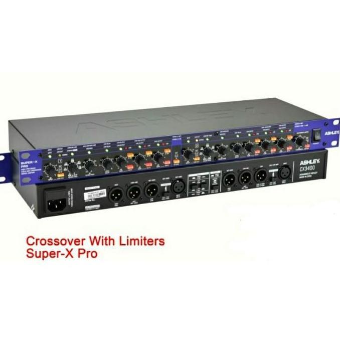 Promo Crossover Aktif ASHLEY CX 3400 CX3400 SUPER Xpro Limiter Not Behringer Amplifier Metal Diskon