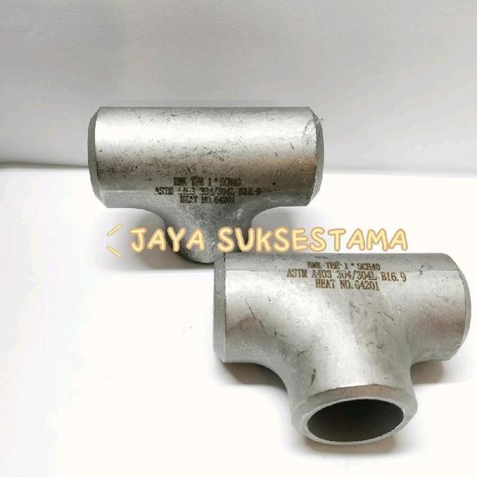 TEE LAS SCH40 STAINLESS SS 304 4" INCH TEE SCH 40 SS304 READY