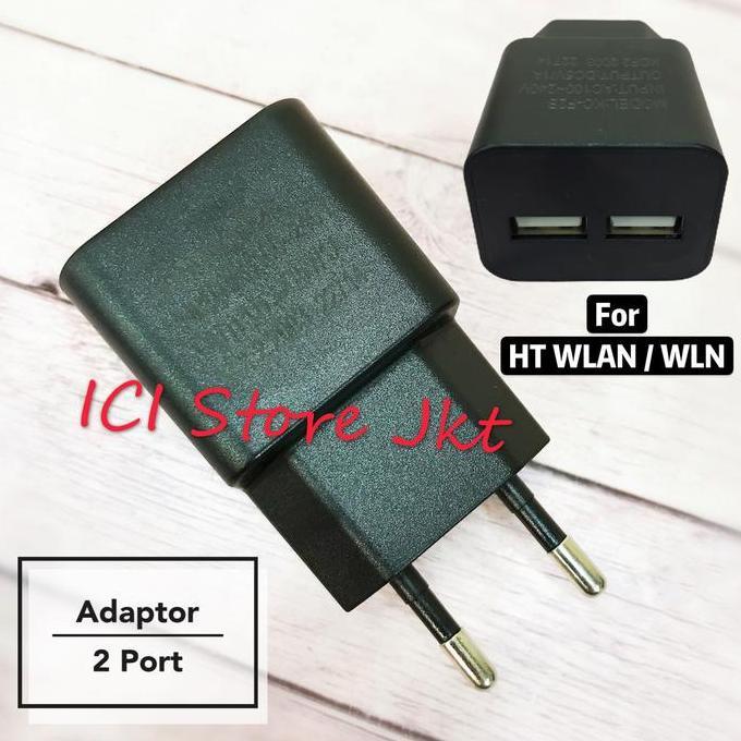Whe- Charger Ht Wlan 2 Lubang / Adaptor Ht Wlan 2 Lubang