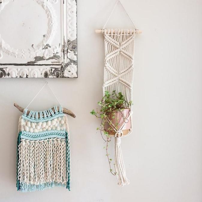 Macrame Pot Gantung / Hiasan Dinding Macrame / Gantungan pot