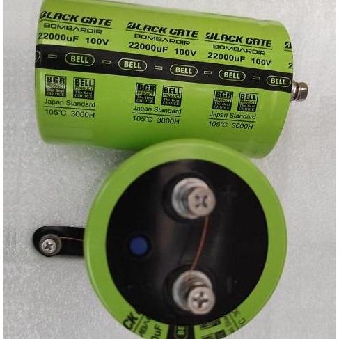 CAPASITOR ELCO 100V 22000UF HIJAU BOMBARDIR KAPASITOR 22000UF/100V ELKO 22.000 MIKRO 100 VOLT BELL B