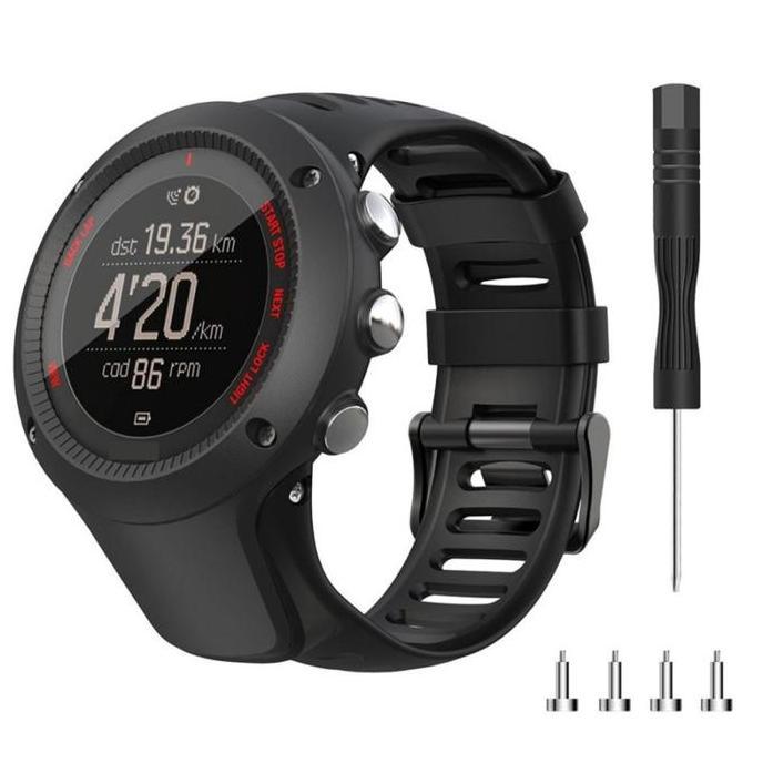 STRAP SUUNTO STRAP BAND TALI JAM SUUNTO AMBIT 1 AMBIT 2 AMBIT 3 - BLACK SIAP KIRIM