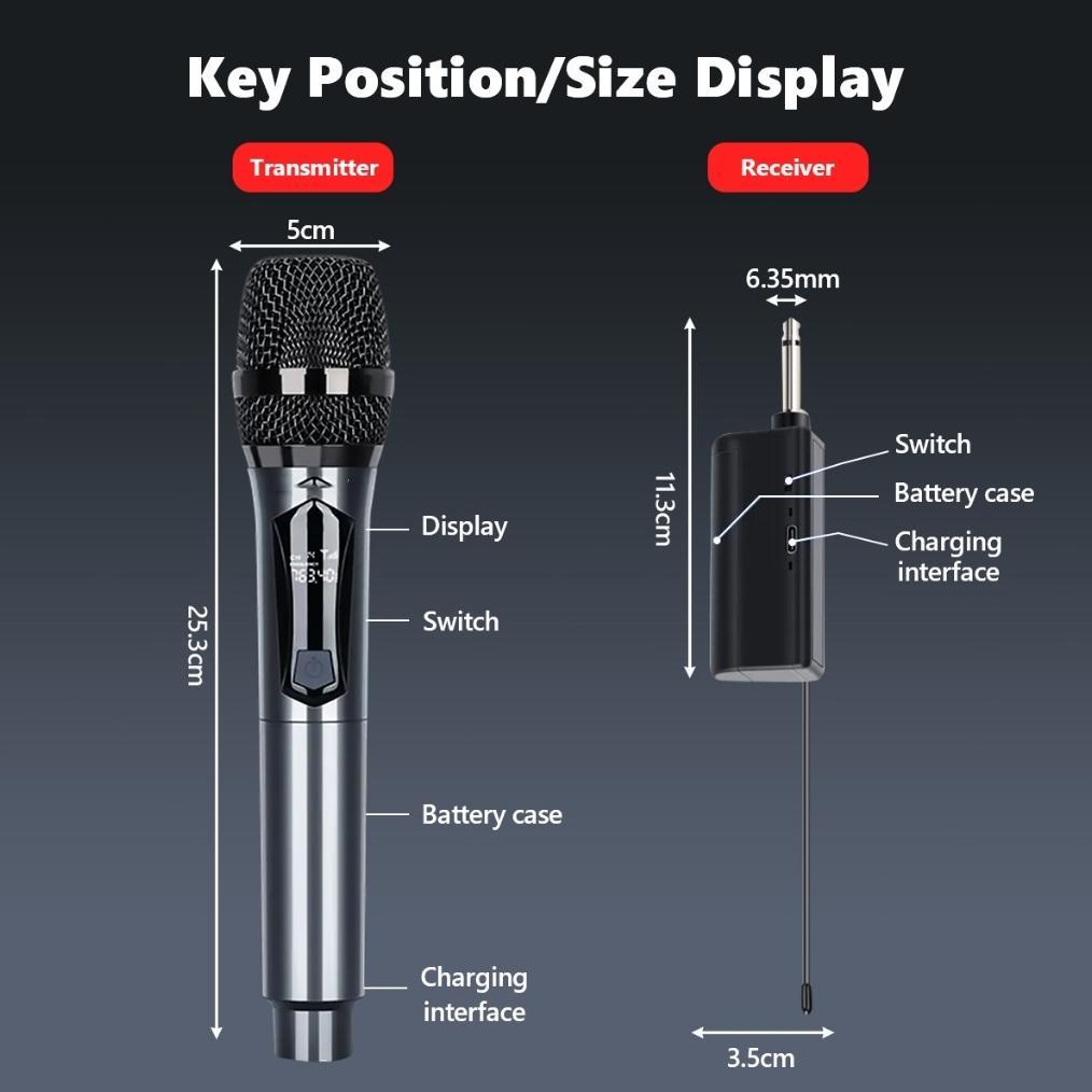 PROMO Double Digital Wireless Mic Microphone/Mikrofon Bluetooth Profesional  Mic Wireless Bluetooth 