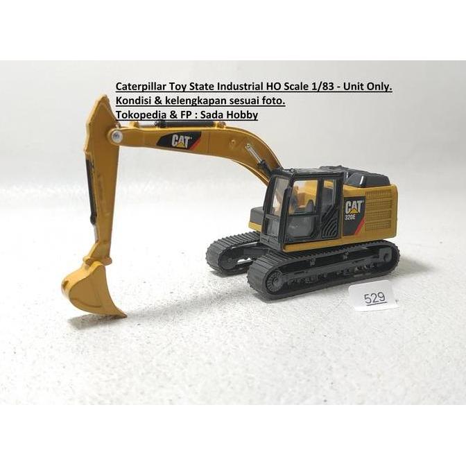 MINIATUR 1/90 CATTERPILLAR CAT TOY STATE INDUSTRIAL 320E EXCAVATOR HO SCALE UNIT ONLY S2025