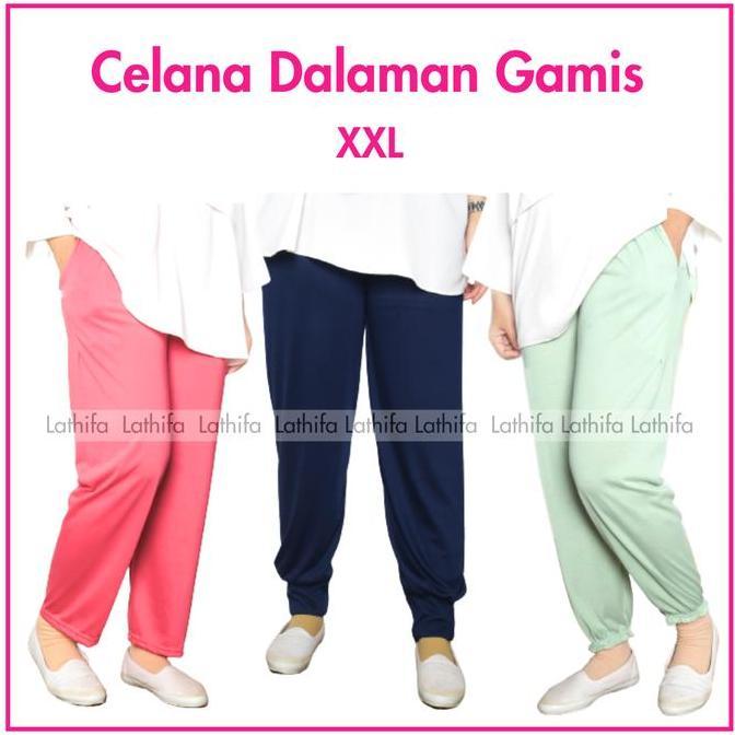 Youyou- Panjang | Celana Dalaman Gamis | Aladin | Celana Tidur | Kerut | Celana Muslim | Dalaman Gam