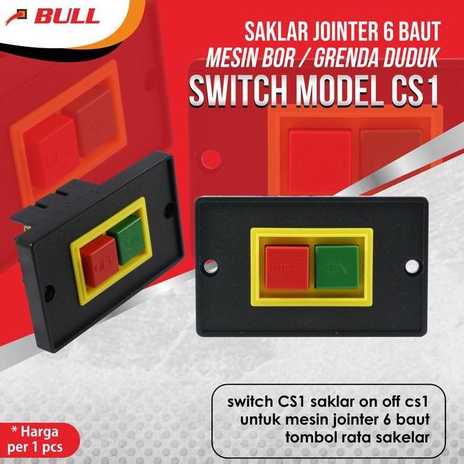 Pilihan - Saklar Jointer 6 Baut Mesin Bor/ Grenda Duduk Switch On Off Model Cs1