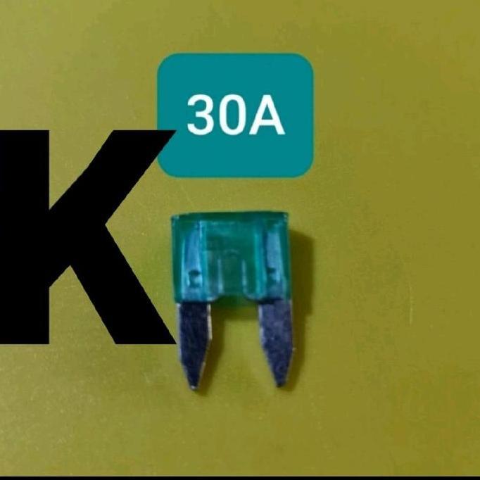 Fuse Tancap Kecil  30A ( Pius Sekering Sekring Fius Fuse Tancap Gepeng 30 A Ampere 12V 24V 36V 48V 5