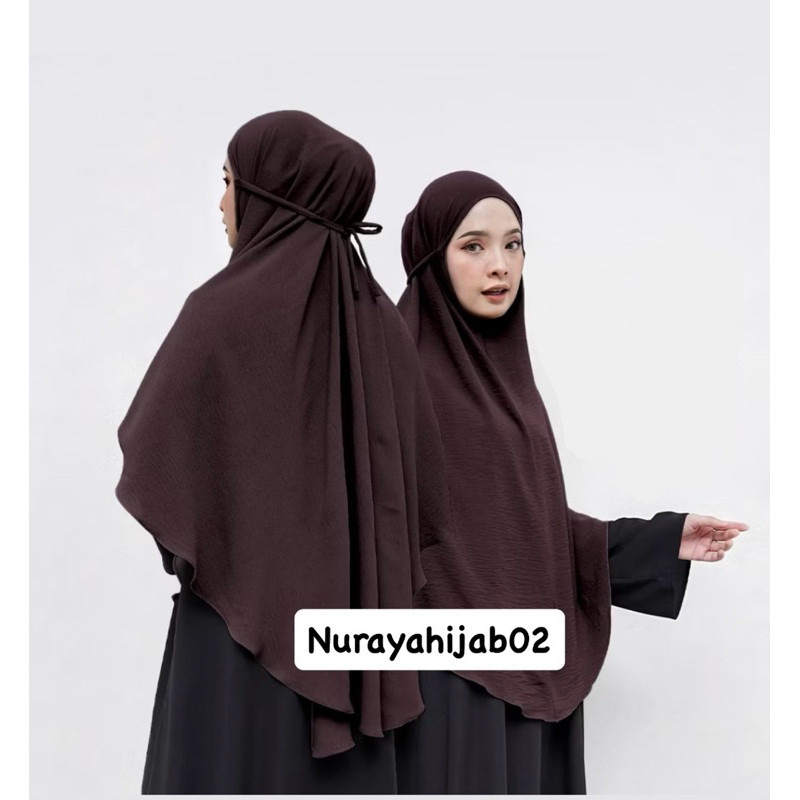 BERGO CRINKLE AIRFLOW PREMIUM/JILBAB CRINKLE AIRFLOW/JILBAB BERGO XL