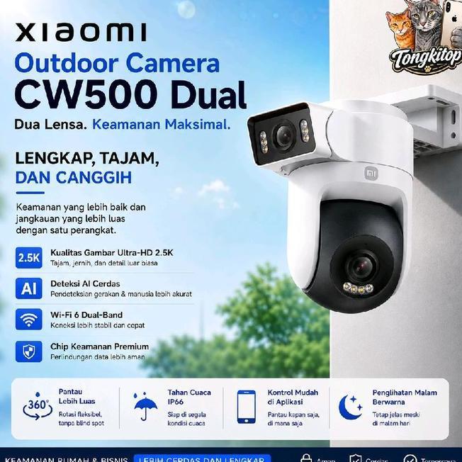 Smart Wifi Camera Dual Lens Cctv Outdoor Dual Lens Cw