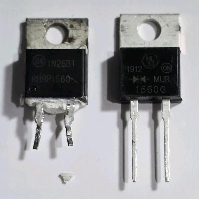 HIMAX ( MUR 1560G ) DIODA DIODE RHRP1560 RHRP 1560 1N16B1  MUR DIODE DIODA HYPERFAST 15A 600V TO-220