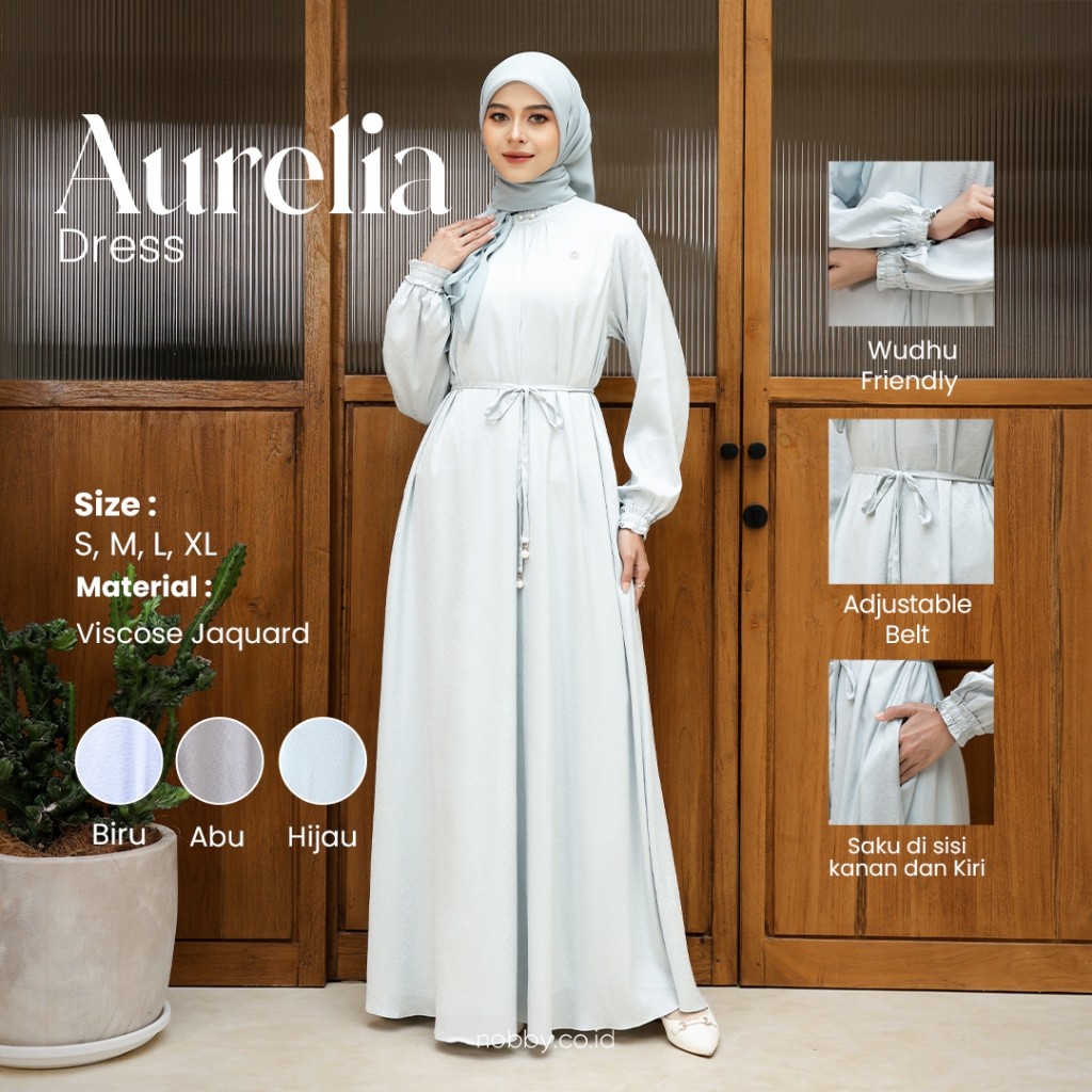 Nobby Gamis Wanita Aurelia Elegan Mewah