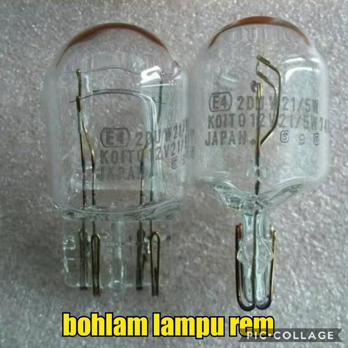 SATU BUAH BOHLAM LAMPU REM KOITO JAPAN T20 CALYA SIGRA RUSH TERIOS PROMO
