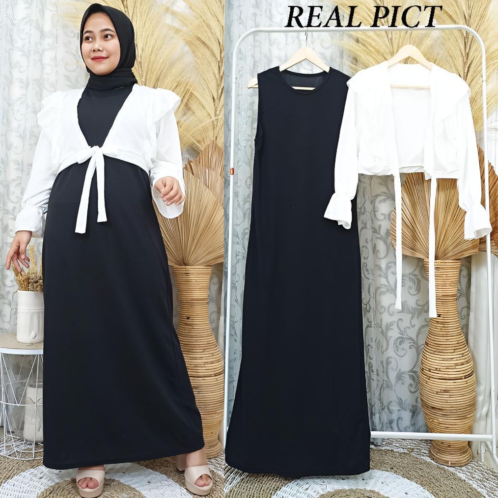 HEMAT Serayu Dress Outer Set Gamis Dewasa Dan Remaja Gamis Polos