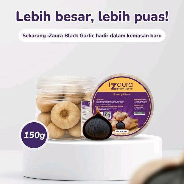 iZaura Bawang Hitam Antioksidan Fermentasi Alami Bawang Putih Tunggal Suplemen Tubuh untuk Kesehatan