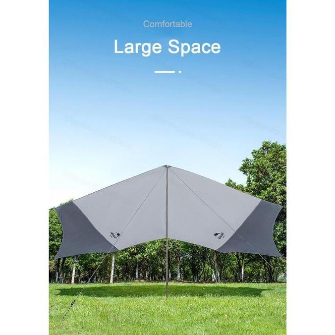 Goodseller- FLYSHEET HEXAGON NATUREHIKE NH16T013-S TENDA SHELTER CAMPING OUTDOOR