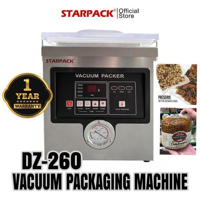 STARPACK DZ260 - VACUUM CHAMBER SEALER / VAKUM SEALER / MESIN PENGEMAS VAKUM (SEALER +VACUUM)