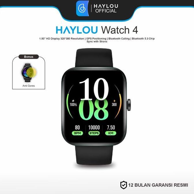 Promo - Haylou Watch 4 Smartwatch Multifungsi Dengan Gps Dan Bluetooth Calling