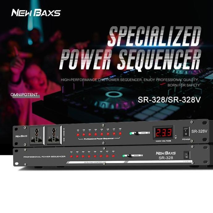 spajimanliee - new baxs pengurus kuasa sr-328/sr-328v 8channel 40 amp power controller audiosystem p