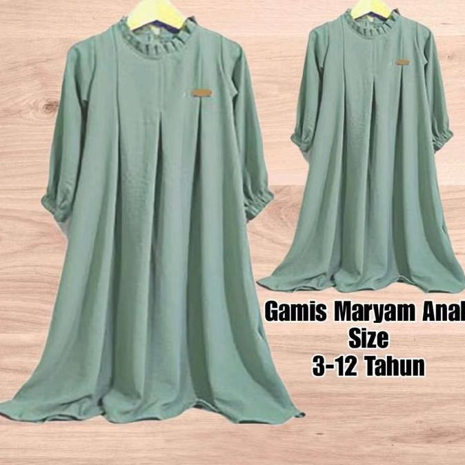 TAMPIL MODIS  gamis anak crinkle airflow gamis maryam terbaru gamis anak polos tangan panjang TAMPIL
