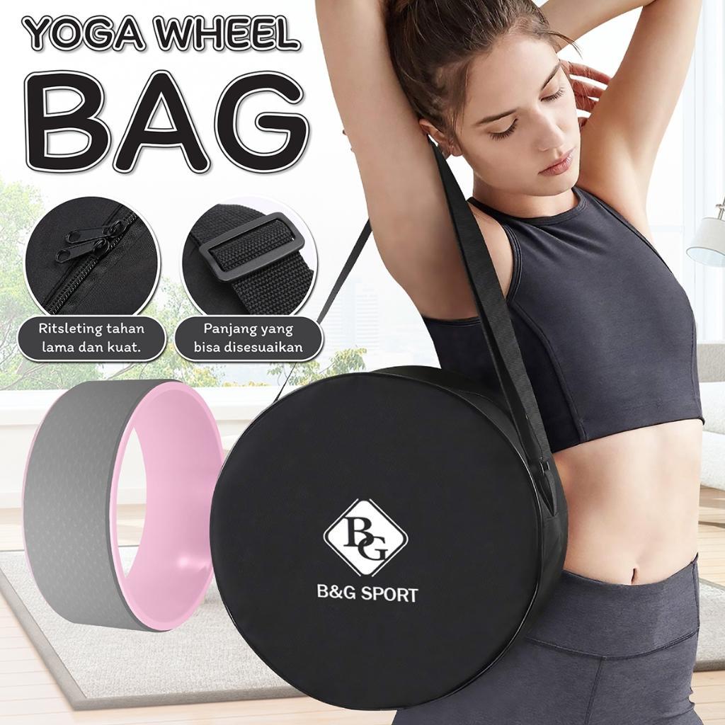Premium Yoga Wheel Free Tas Penyimpanan | Abs Wheel | Roda Yoga Kuat Hingga 150Kg