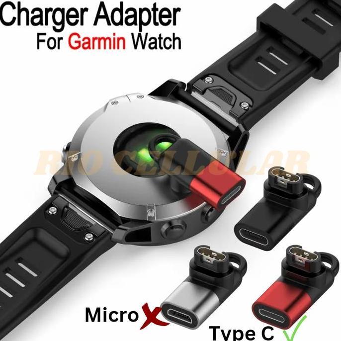 Promo - Adaptor Charger Garmin Watch Type C Port Charger Adaptor Jam Garmin