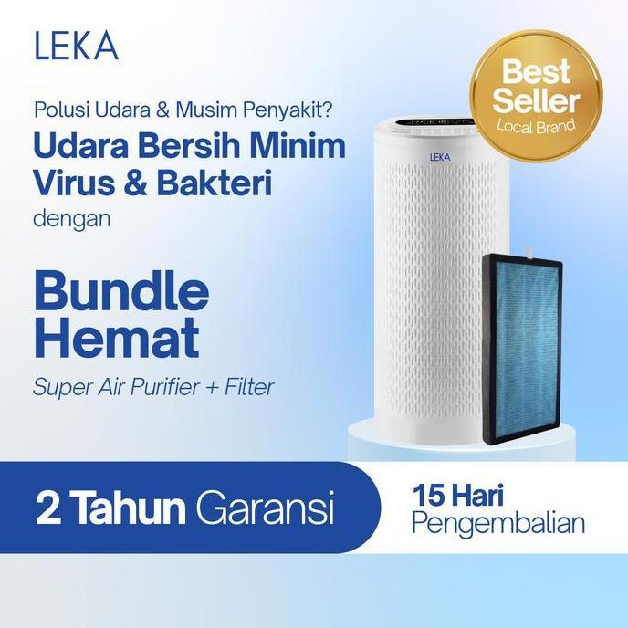 KROSEH_SHOP - LEKA - BUNDLE HEMAT AP8000 SUPER AIR PURIFIER + FILTER