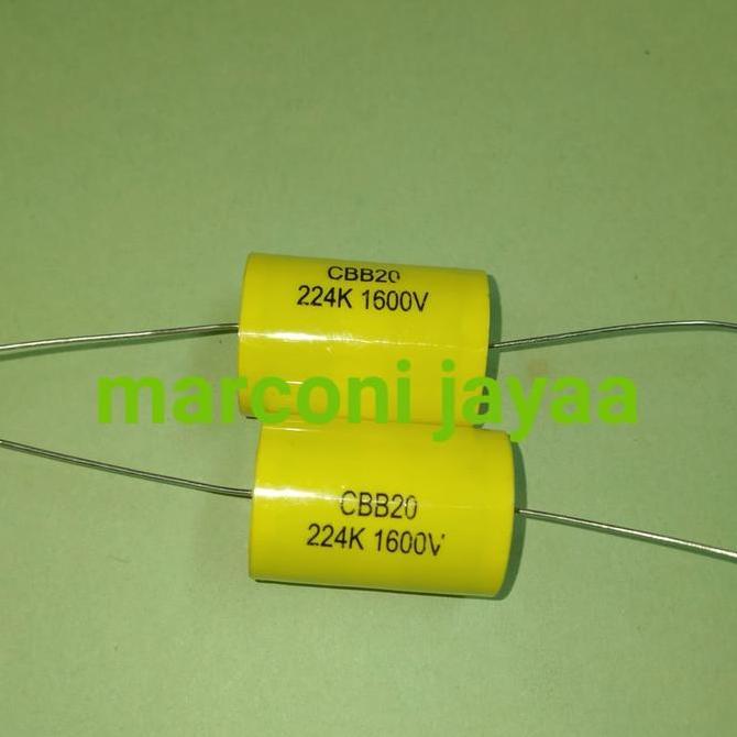 Cbb20 224K 1600V Kapasitor Axial Nonpolar Restock