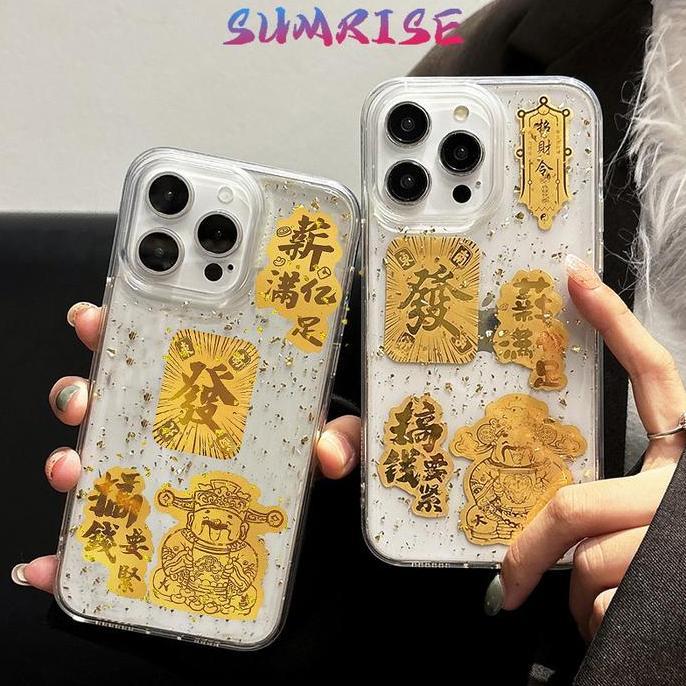 CAONAMBERONE 5pcs Jimat Penarik Uang Cocok Untuk Hand Phone Jimat Penarik Uang Chinese Feng Shui Amu