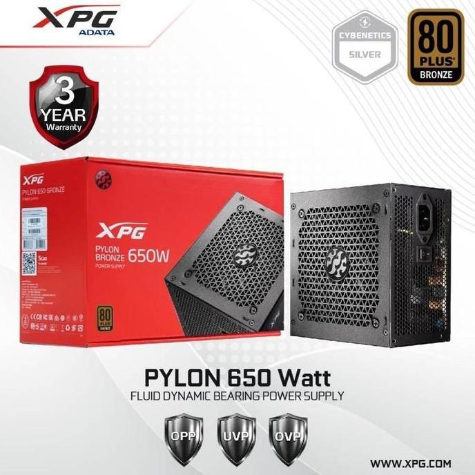 XPG PYLON 650 650 WATT 80+ Bronze PSU Diskon