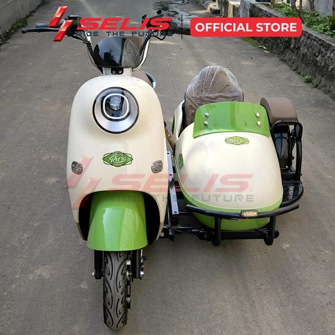 Goodseller- SELIS LIMITED EDITION - Sepeda Motor listrik Retro / Motor Listrik Sespan / Motor Jadul