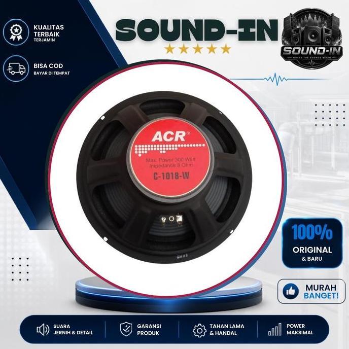 Speaker Woofer 10 Inch ACR C 1018 W ACR 1018W ACR 10 Inch 1018W Diskon