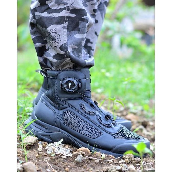 Shoesmen- Sepatu Pdh Midtrack Jaring Tali Putar Boa We Mk2