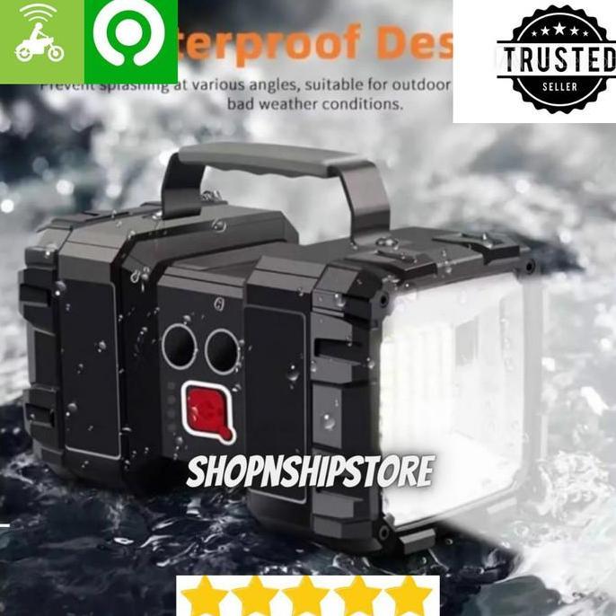 DHIEMUSH Lampu Sorot Senter LED XHP70 + 45 SMD LED Super Terang USB Charge