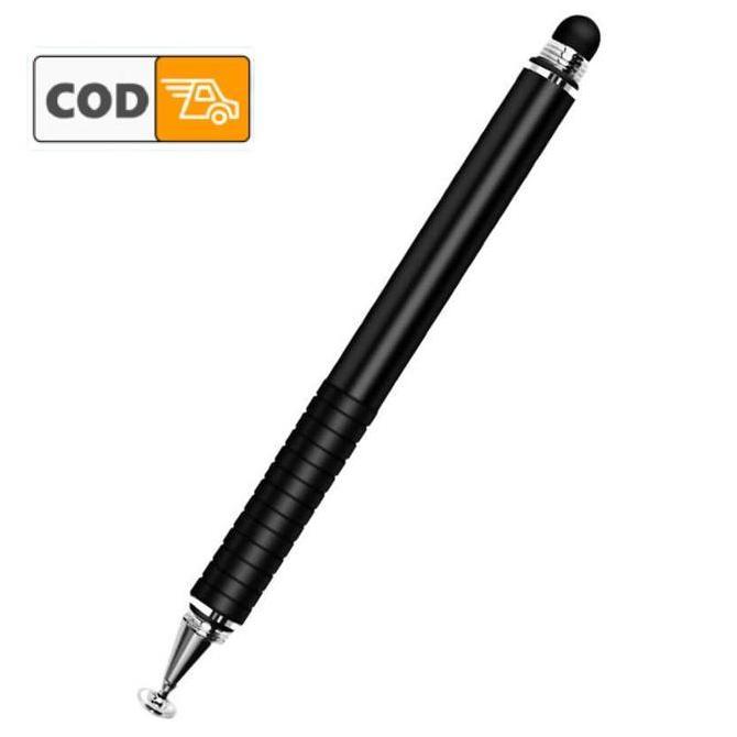 FARIEDAE Stylus Pen Android Iphone Alumunium 2in1 Ujung Lancip Tumpul Elegan Multifungsi