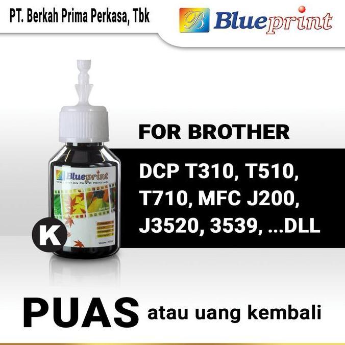 Cano- Tinta Brother Blueprint Refill For Printer Brother 100Ml - Hitam